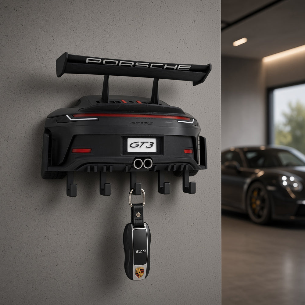 Porta-Chaves Premium Inspiração - Porsche GT3 RS — Gunmetal