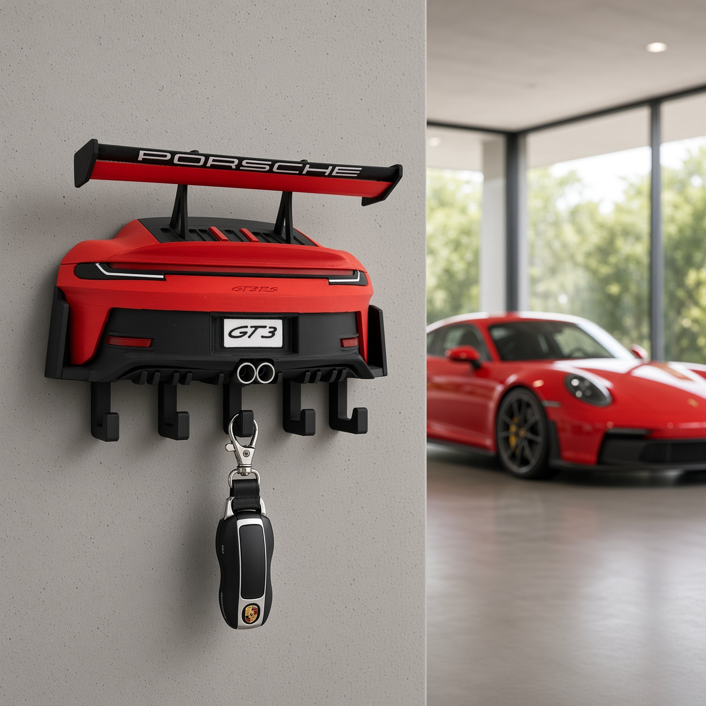 Porta-Chaves Premium Inspiração - Porsche GT3 RS
